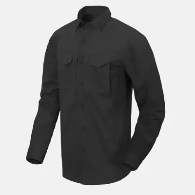 Рубашка Helikon-Tex DEFENDER Mk2 Shirt long sleeve - PolyCotton Ripstop, Black