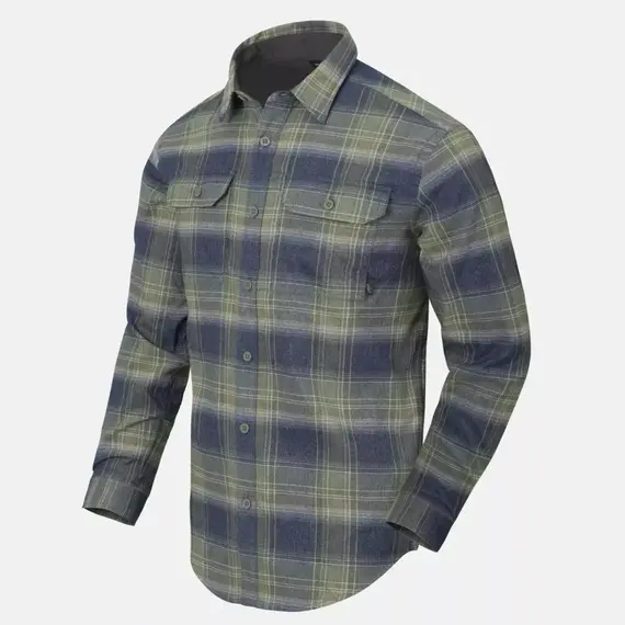 Рубашка Helikon-Tex GreyMan Shirt — Polyester Nylon Blend, Blast Blue Plaid