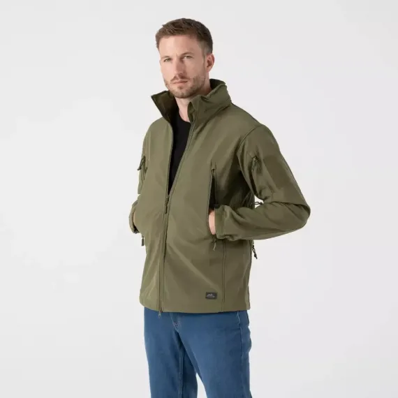 Куртка Helikon-Tex GUNFIGHTER Jacket - Shark Skin Windblocker, Adaptive Green